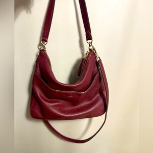 Kate Spade 2 way slouchy Hobo style bag EUC Berry Wine color SAME DAY SHIPPING